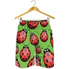 Cute Insect Ladybug Graphic Short Pants Men 3D Printed Animal Beach Shorts Summer Quick Dry Swim Trunks Surf Board Shorts 2