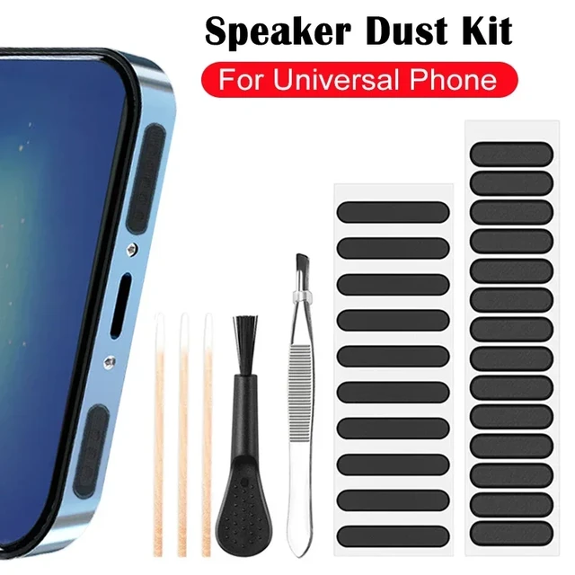 Kit de limpieza Universal para altavoz de teléfono móvil, malla antipolvo  para IPhone 12, 13, 14 Pro Max, Protector de puerto de teléfono Samsung -  AliExpress