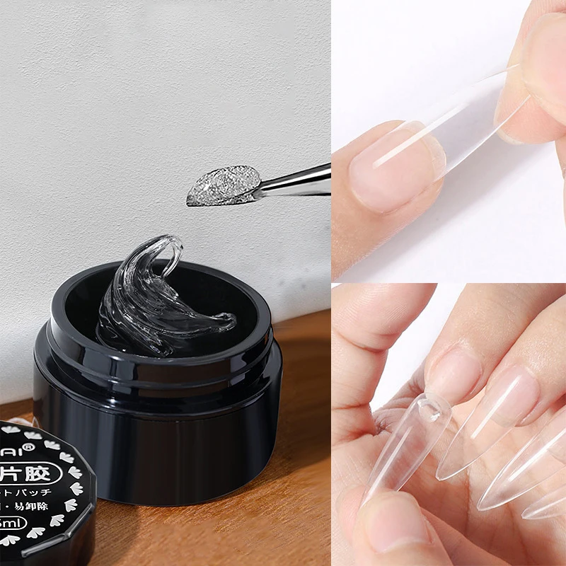 Rhinestones Glue Gel Set Mirror Nail Powder With Nail Liner Brush UV LED Transparent Adhensive For Nail Glue Nail Gel Gel Polish Base And Top Coat