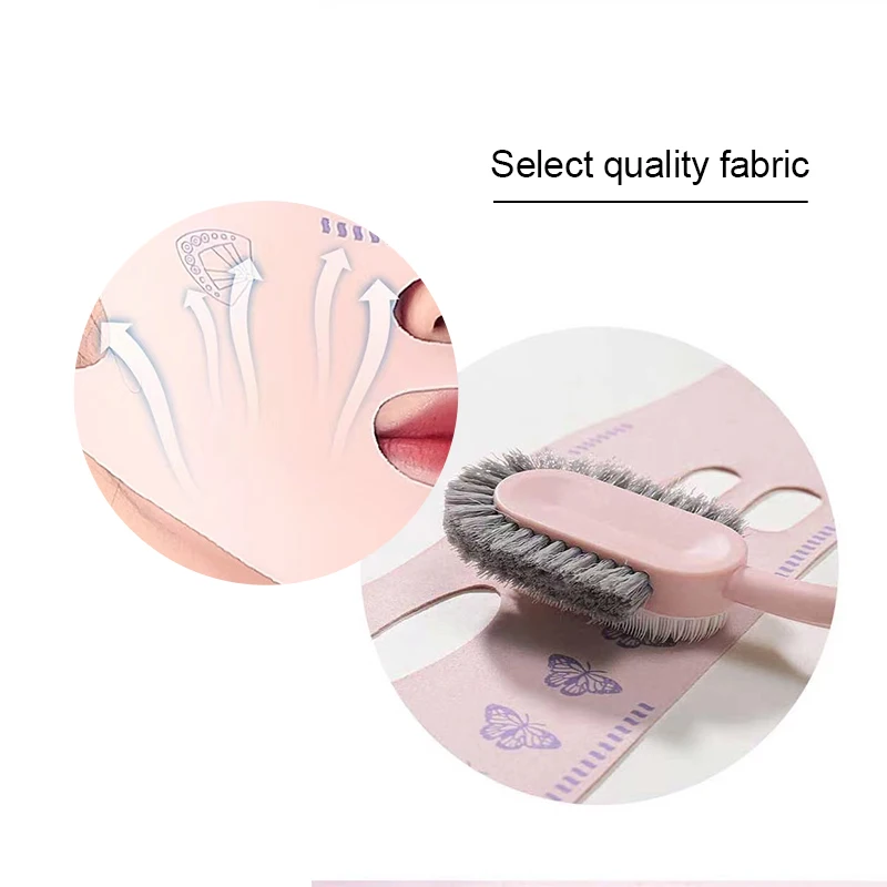 Breathable Elastic Face Slimming Bandage V Line Face Shaper Women Chin Cheek Lift Up Belt Facial Massager Strap Face Skin Care images - 6