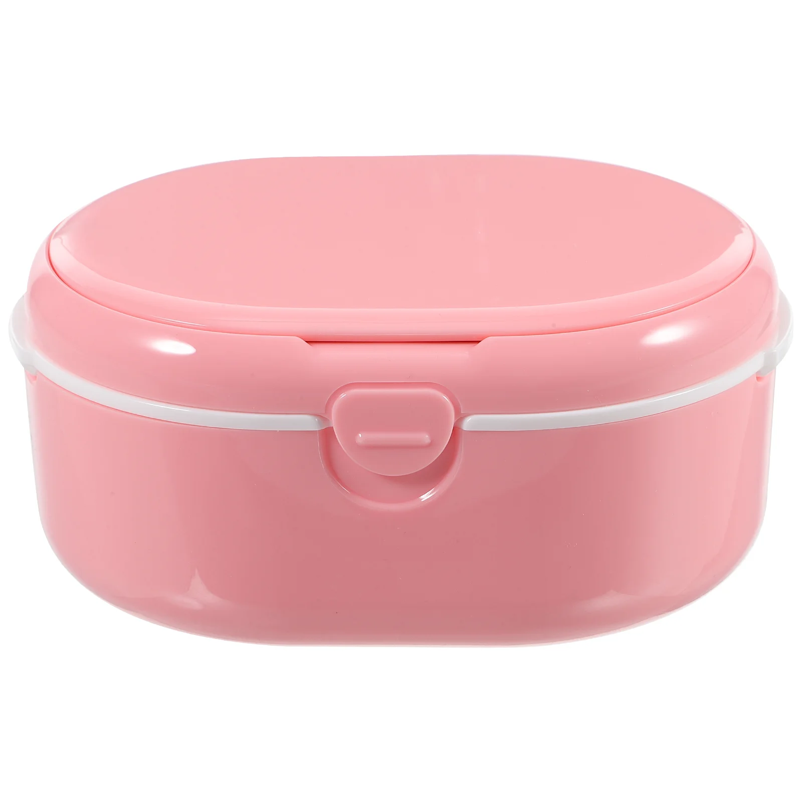 

Home Dentures Box Braces Retainer Denture Soaking Container Case Storage False Tooth Care Tool with Lid Pink Holder