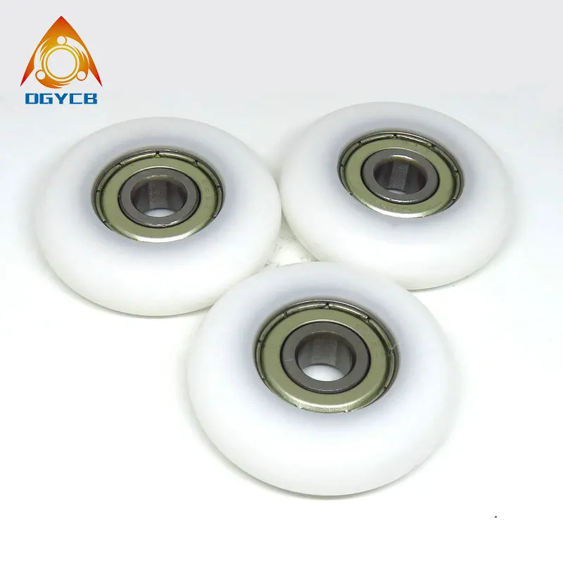 4pcs 8 mm 보어 40 mm 직경 조정 기계 좌석 롤러 8x40x10mm BSR62840-10 POM 코팅 라운드 Rower 휠 구형 도르래