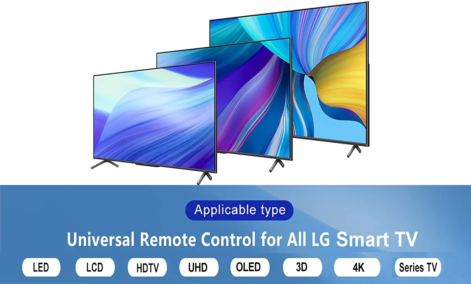 Control remoto universal para LG Smart TV, compatible con todos los modelos  de televisores LG, LCD, LED, OLED, UHD, HDTV 3D, 4K, reemplazo de la  función de control remoto de LG TV