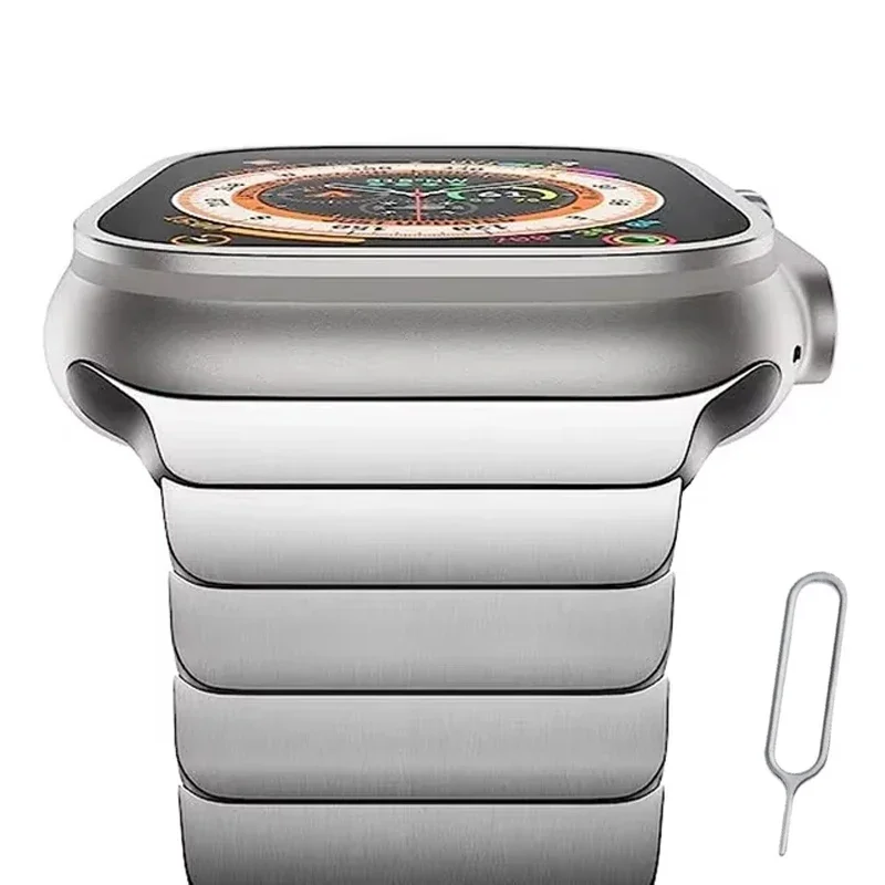 Stainless Steel Metal Strap for Apple Watch - Elegant Bracelet Design