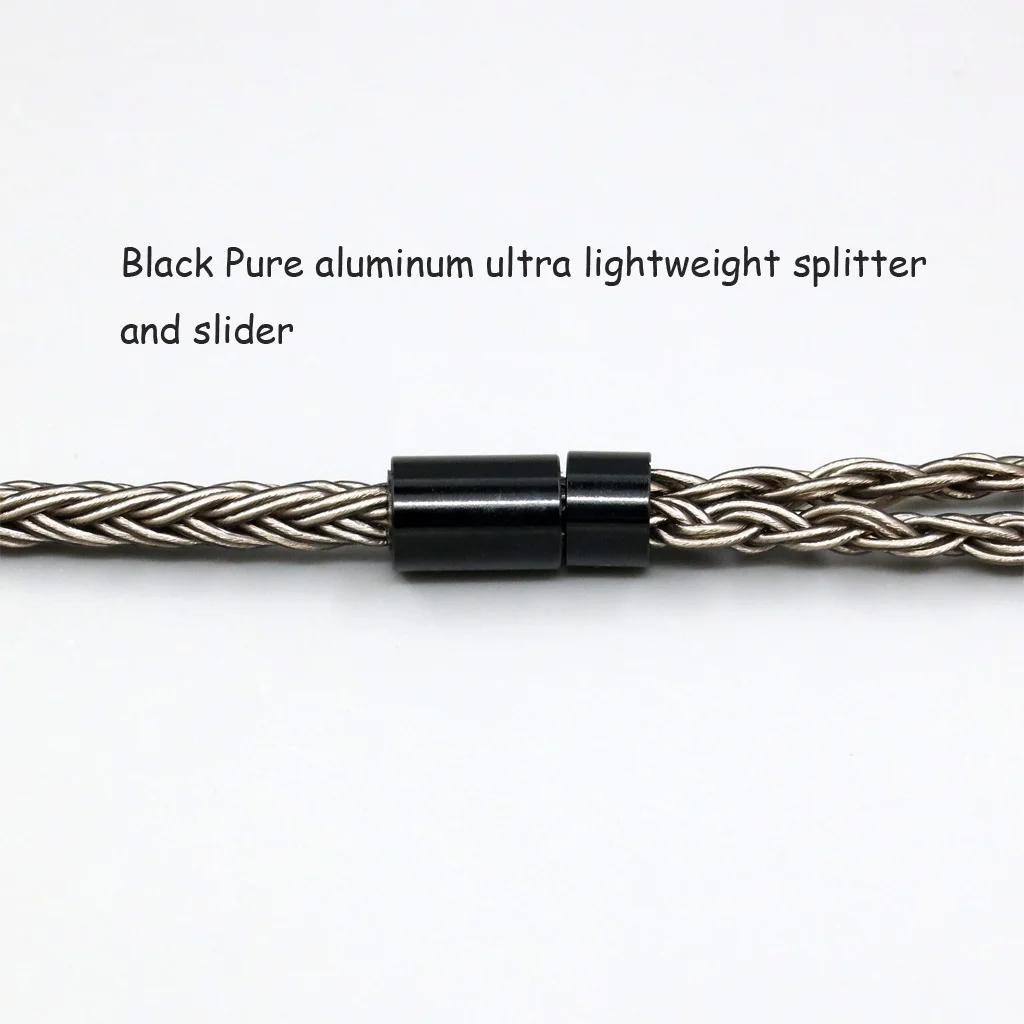 16 Core Earphone Cable Grey Silver plated For ATH-L5000 ATH-AWKT Audio Technica ATH-ADX5000 ATH-MSR7b 770H 990H A2DC Headphone