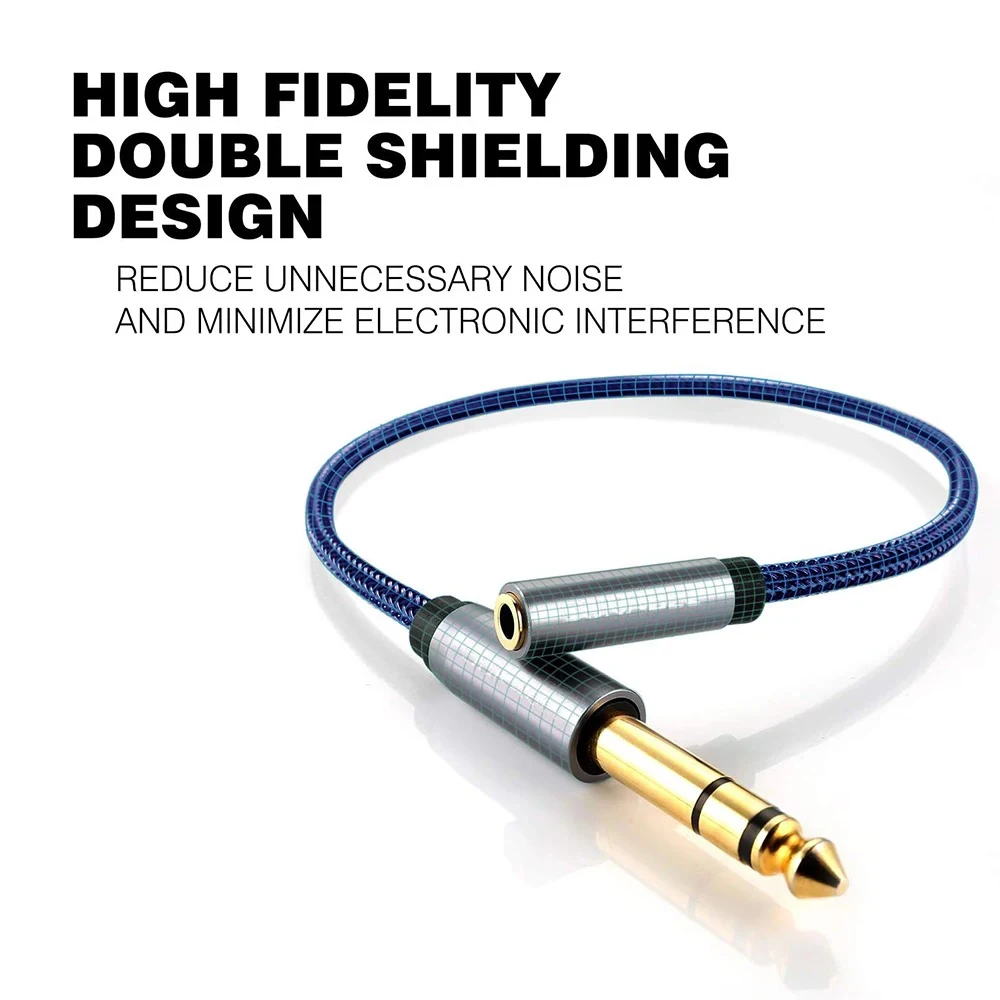 Cavo Convertitore Adattatore Audio Da Jack Femmina Mono Da 6,35 - Foto 7