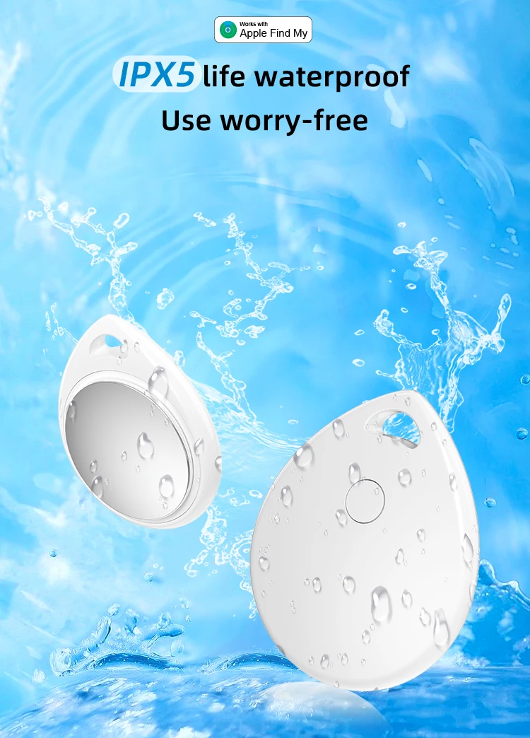 Timethinker Smart Bluetooth GPS Tracker Key Finder Work with Apple Find My Smart AirTag Tracker IOS Item Locator For Bag Pet