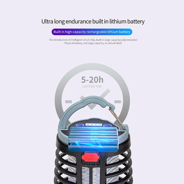Led Elektromos Ütés Szúnyoggyilkos Lámpa Falra Szerelhető Hibás Csapda Szúnyog Zapper Uv Rovar Usb Hálószobához Vagy Kültérihez Alkalmas - Image 3