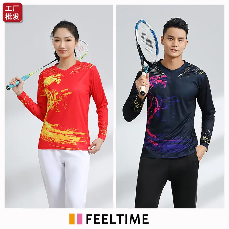 Table Tennis Adult Child Men Women Team Suits Sportswear Games Transport Autumn Winter Long Sleeved Jerseys Pants Badminton Set
