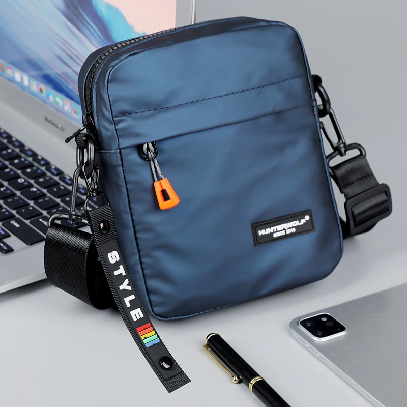 전화 사이드 가방에 대 한 간단한 미니 남자 Crossbody 가방 캐주얼 방수 PU 가죽 어깨 가방 비즈니스 작은 메신저 슬링 가방