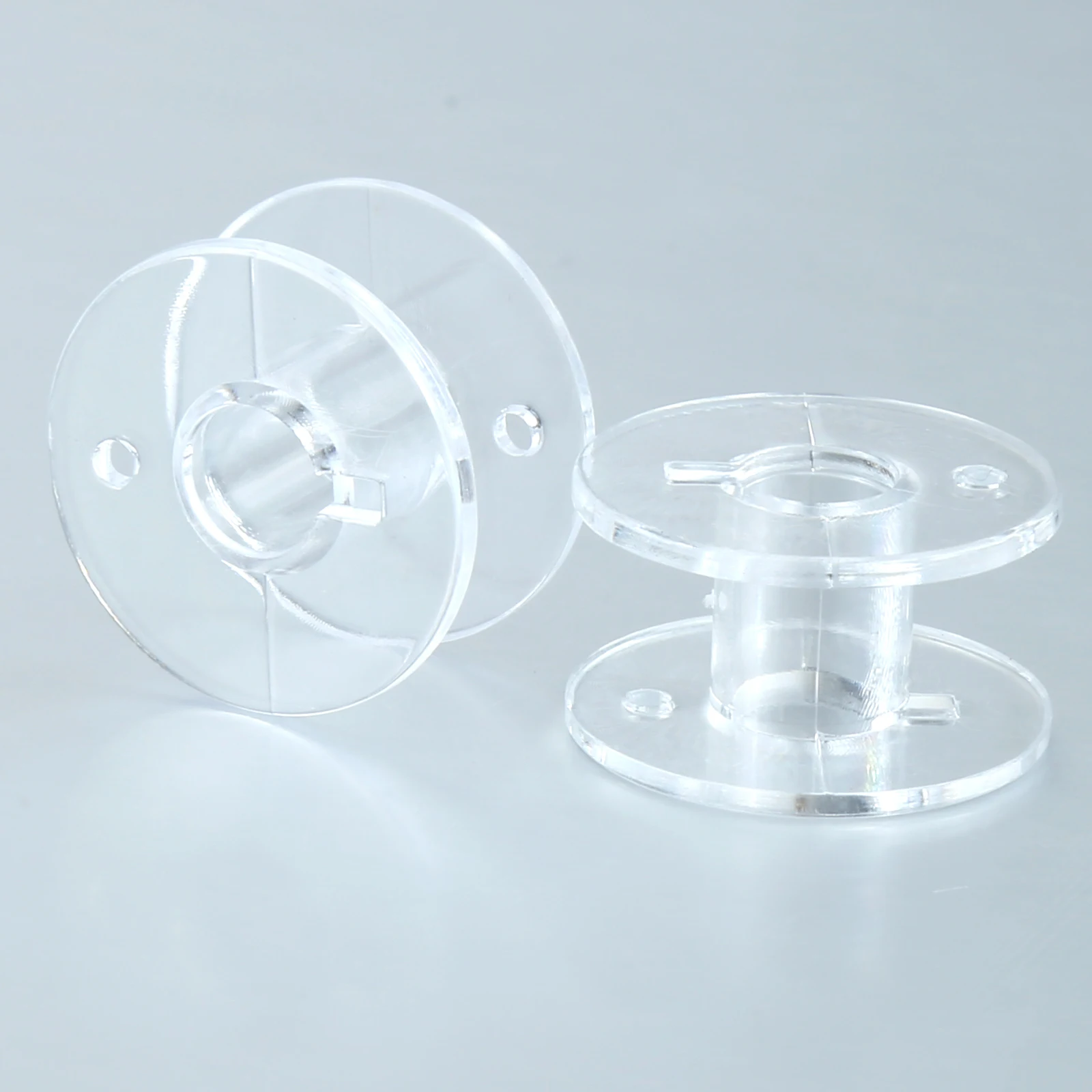 20PcsClearSewingMachineSpoolHomePlasticSpoolSewingSupplies