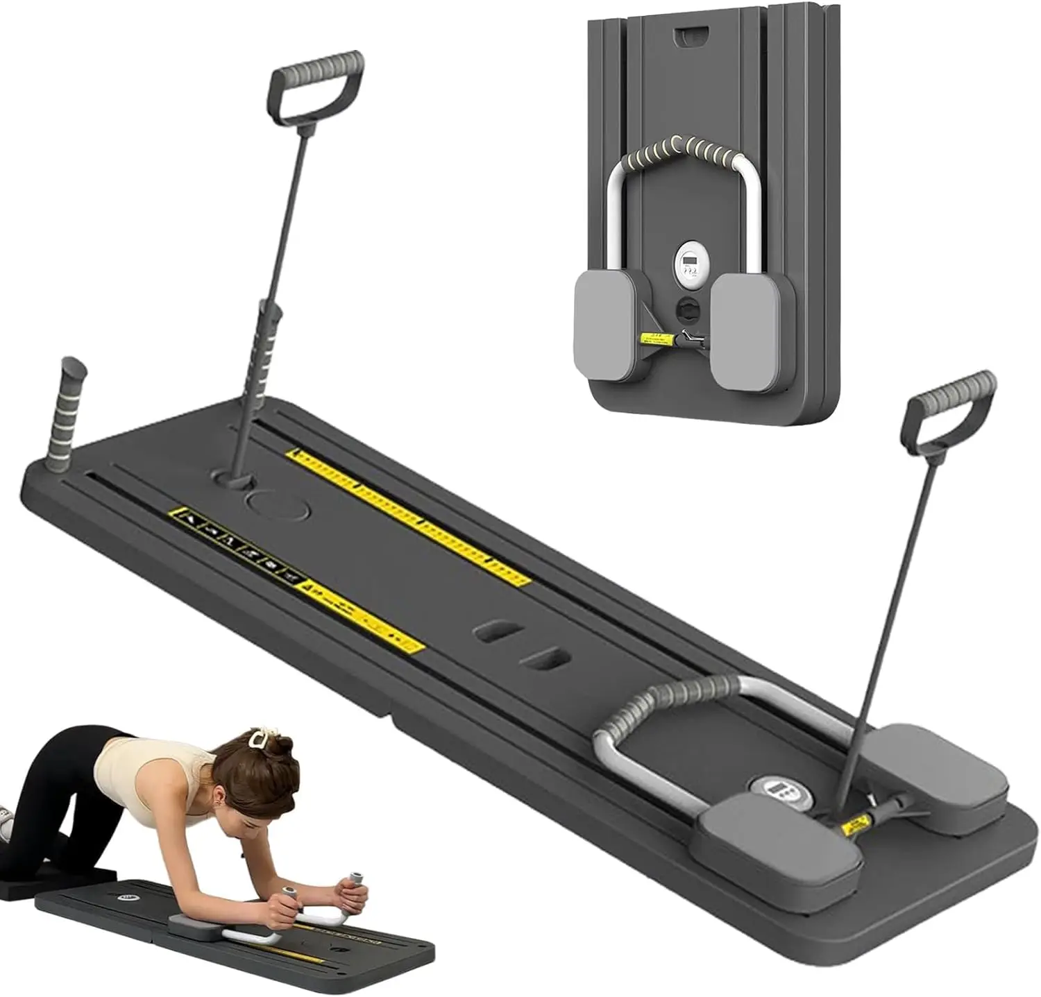 Multifunctional Fitness Board Exercise Machine Abdominal Board Workout Push-Ups Stands Pilates Home Gym Equipment