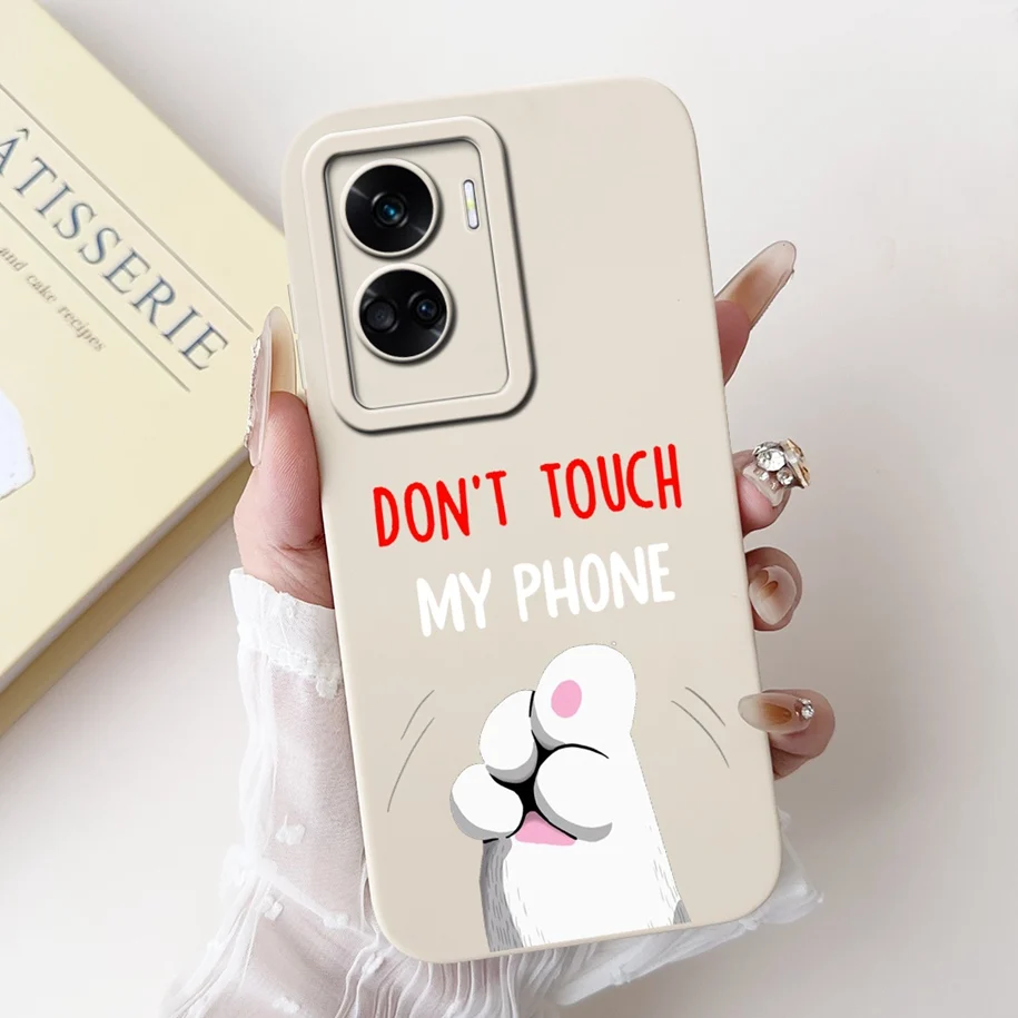 Shockproof Soft Liquid Silicone Phone Case with Popular Flower Design