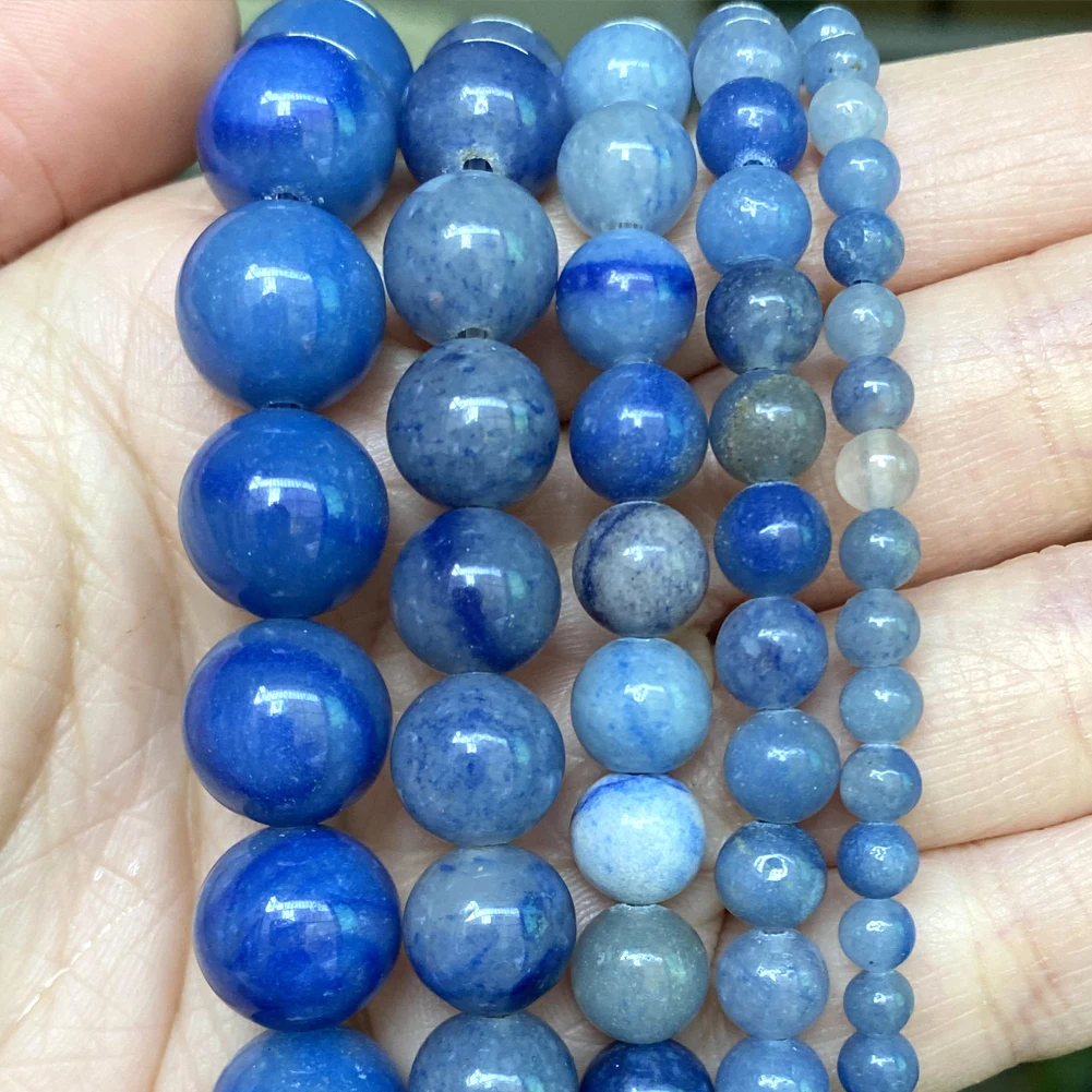 Natural Stone Beads Collection: Blue Chalcedony Crystal & Agate