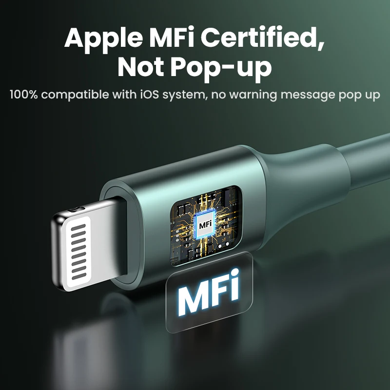 UGREEN MFi USB C to Lightning Cable 20W PD for iPhone 14 13 12 Pro Max Fast Charging Type C Data Cable Phone Charge for iPad