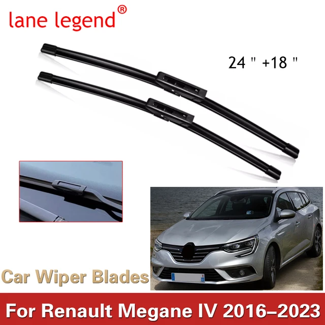 Essuie-glace de pare-brise de voiture, Renault Megane 4 MK4 2016 ~ 2021,  pare-brise avant, caoutchouc souple sans cadre, accessoires Wretraités -  AliExpress