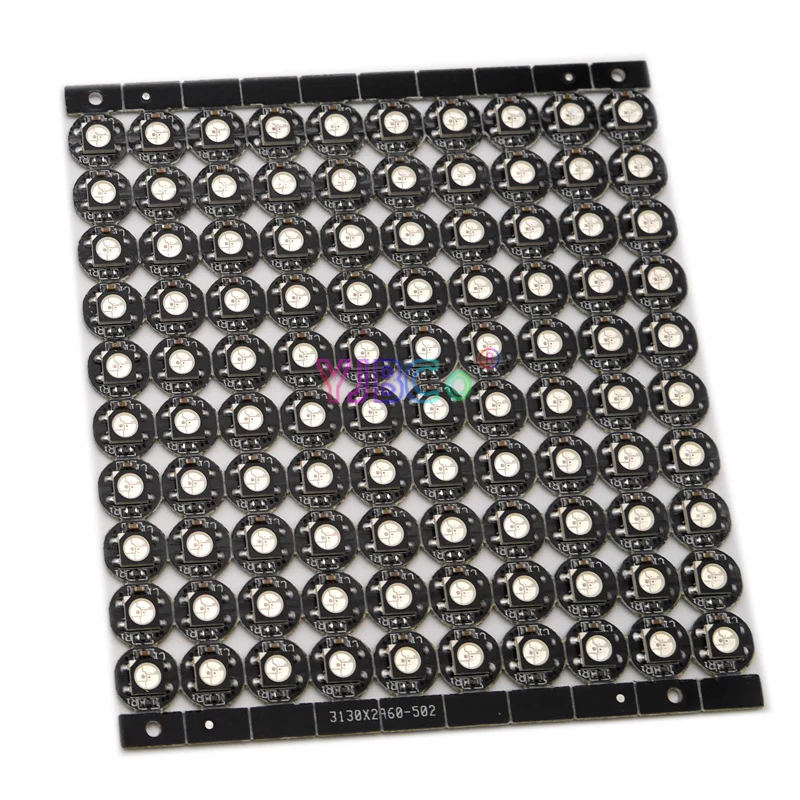 100 Pieces WS2812B LED Chip & Heatsink 5V WS2812 5050 RGB WS2811 IC Ingebouwde Pixels modules