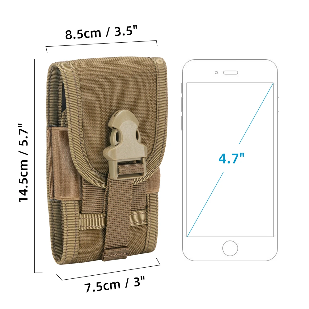 Compact Tactical Molle Pouch - Outdoor Waist Pack & EDC Gear Holder