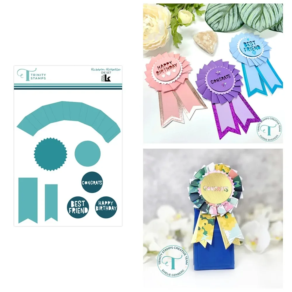 

Ribbon Rosette Metal Cutting Frame dies 2024 New Templates DIY Scrapbooking Paper Making Crafts Cuts