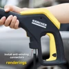 High Pressure Washer Pipe Connector for Karcher Pressure Gun Hose 360 Degree Rotation Connector Anti-tangle Swivel 3/8 male 6
