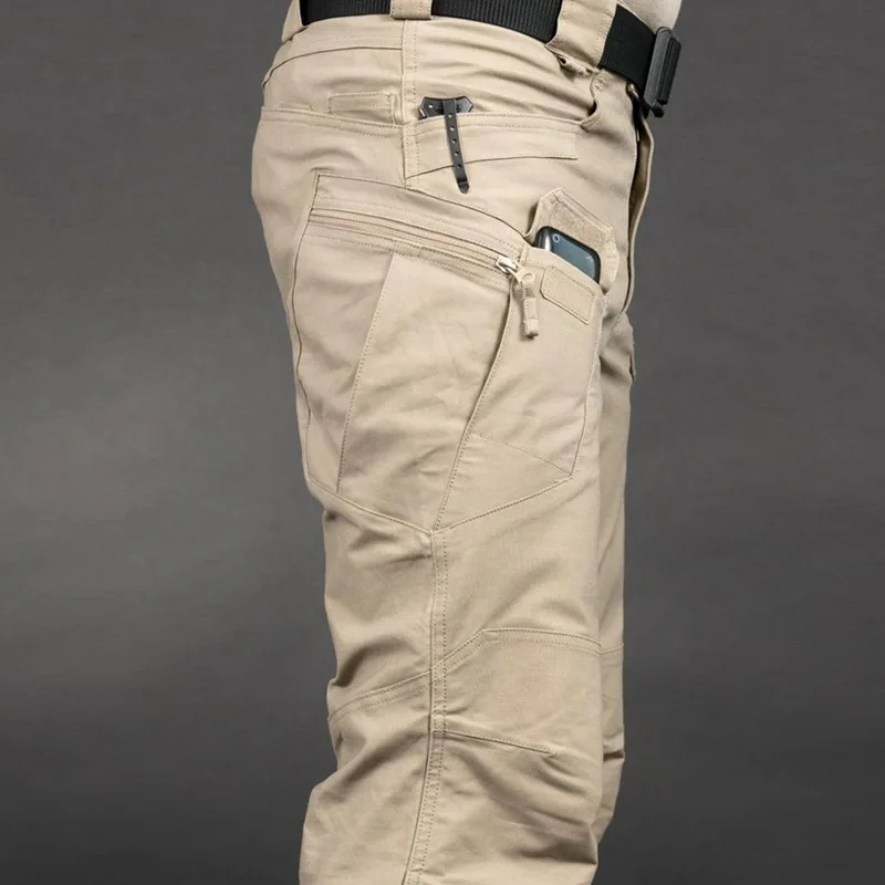Men's Tactical Cargo Pants Outdoor Style Soft Shell Camouflage Pants Military Army Outdoor Multi Pocket Wear-resistant Trousers 3