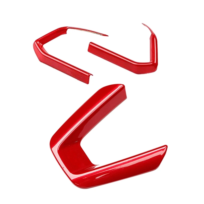 

1 пара, Красная Обложка рулевого колеса из АБС-пластика для Mazda CX-3 CX3 2016-2018 и 1X