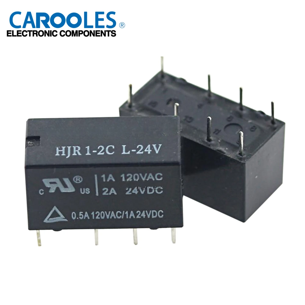 

5PCS Original New HJR1-2CL-12V HJR1-2CL-12VDC HJR1-2CL-DC12V HJR1-2CL-24V HJR1-2CL-24VDC HJR1-2CL-DC24V 8PINS 2A Signal Relay