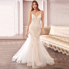 

Latest Fashion Spaghetti Strap Prom Dress Women 's Dress Floor Length Sequined Draped Evening Party Gowns Backless For 2022