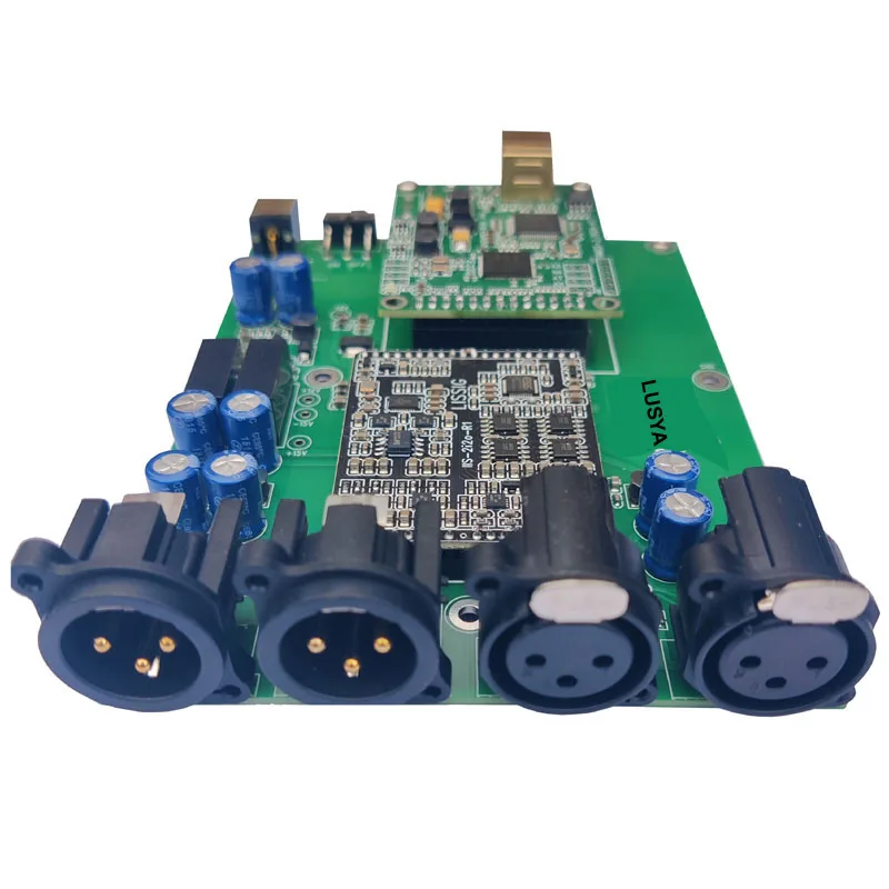 DLHiFiUSBASIOSoundCardAcquisitionCardES9038ES9822ADCDAC