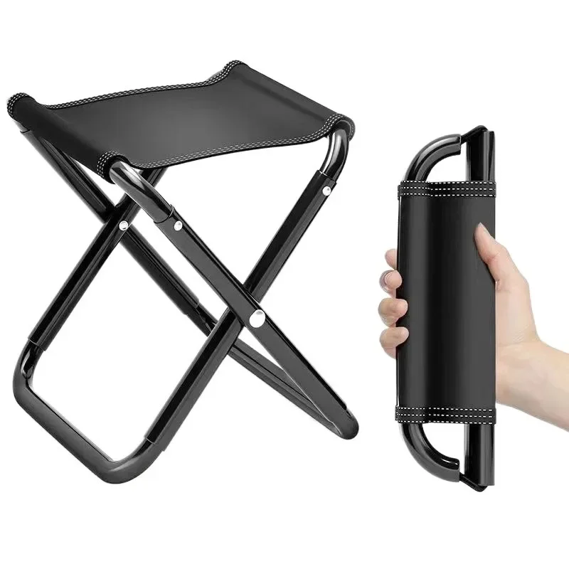Portable Folding Picnic Stool Fishing Chair Ultra Light Furniture Alloy Folding Stool Camping Chair folding chair,retractable stool