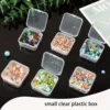 45 Grid Plastic Bead Storage Case  Transparent Organizer for Nail Art Jewelry Crafts Diamond Painting Portable Accessory Box wit 5