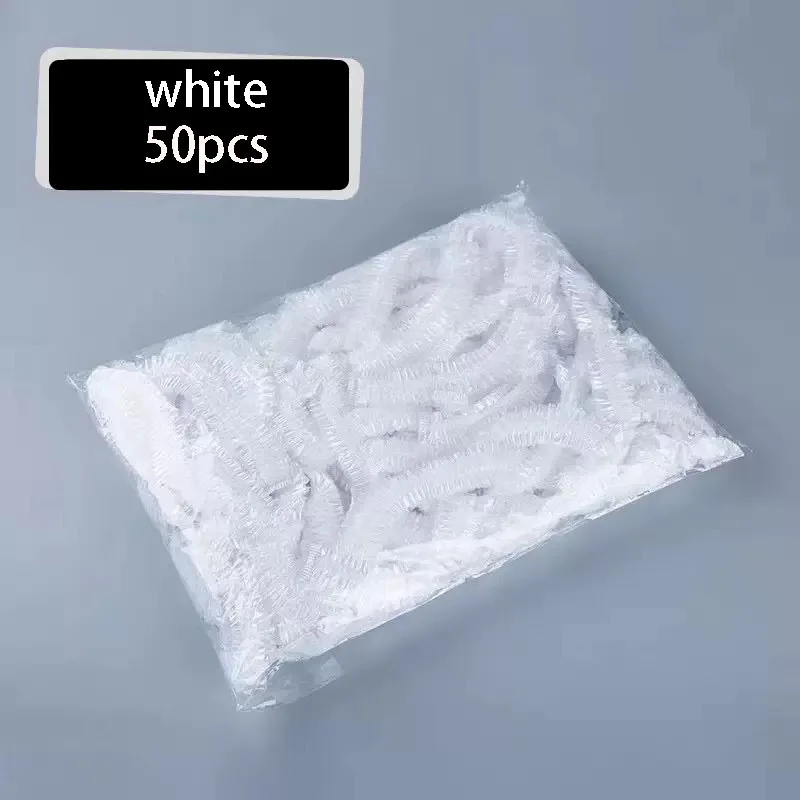 50-500 قطعة متعددة الأغراض قبعة الدش القابل للتصرف للنساء زيت دش مقاوم للماء الدخان برهان التدفئة المنزلية صبغة شعر غطاء رأس