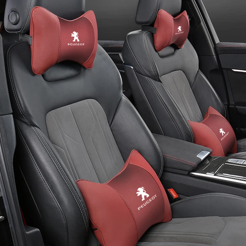 Car Seat Headrest Neck Pillow Lumbar Support For Peugeot 208 3008 308 2008 207 107 508 607 106 406 407 307 206 4008 car headrest,car pillow,car lumbar cushion,car seat belt pillow,baby car seat pillow,car lumbar pillow,car neck pillow,lumbar support pillow