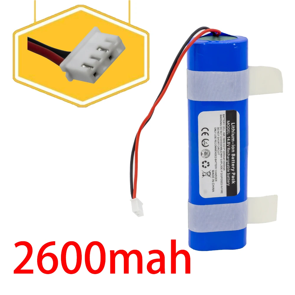 14.8V 4s1p 2600mah Good Quality Battery For ilife V50 V55 V8s V3s Pro V5s Pro V8s X750 Robot