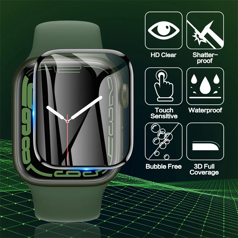 Premium Screen Protector Film for Apple Watch - 1 to 4 Pack