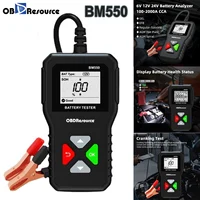 Car Battery Tester 100-2000 CCA Car Battery Tool 6V 12V 24V Car Battery Tester Car Battery Analyzer BM550 Battery Testing Tool 1
