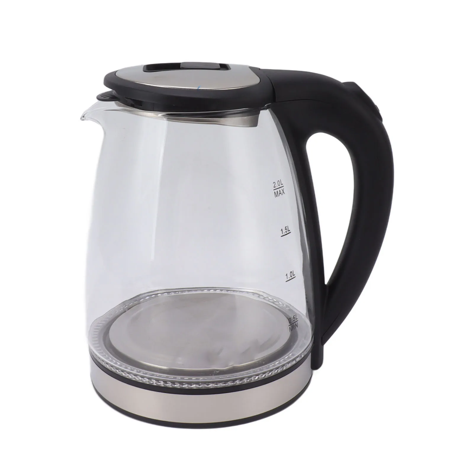Description Picture 3 of itemElectric Kettle 2L 2000W Electric Teapot Hot Water Boiler Glass Coffee Pot with Stainless Steel 220V Electric Kettle