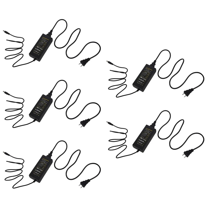 

HOT SALE 5X 12V Power Supply Adapter 5A Transformer 110-220V & Gift
