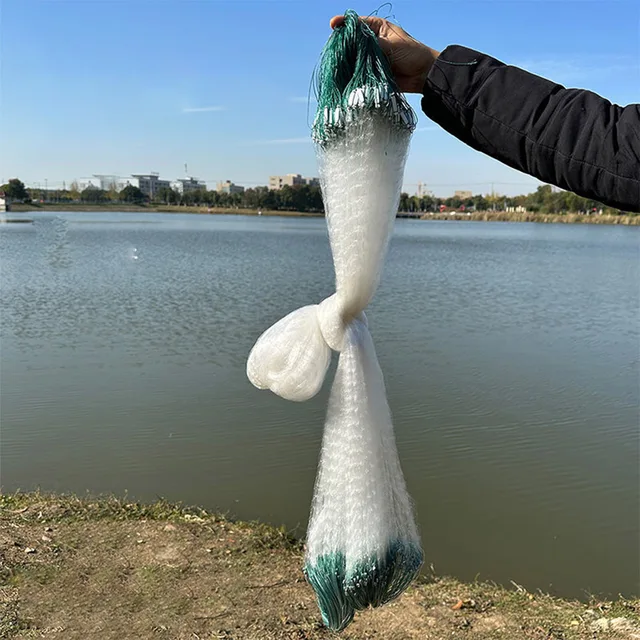 Fishing Net White Wire Net Trap Monofilament Net Durable Three-layer Single-layer Floating Net Tool Outdoor Fishing Gear Tool 2