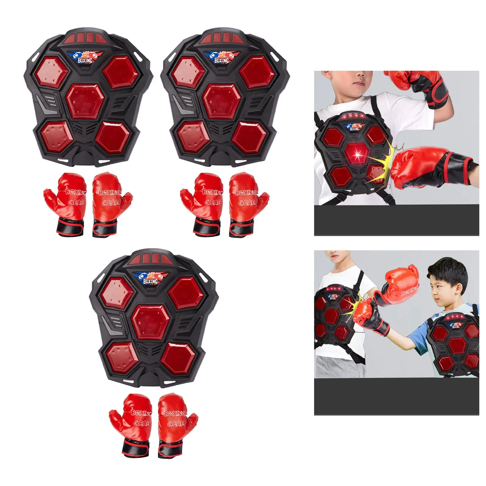Electronic Boxing Machine Durable for Kids Boxing Training Equipment for Reaction Sanda Response Training Taekwondo Home Indoor