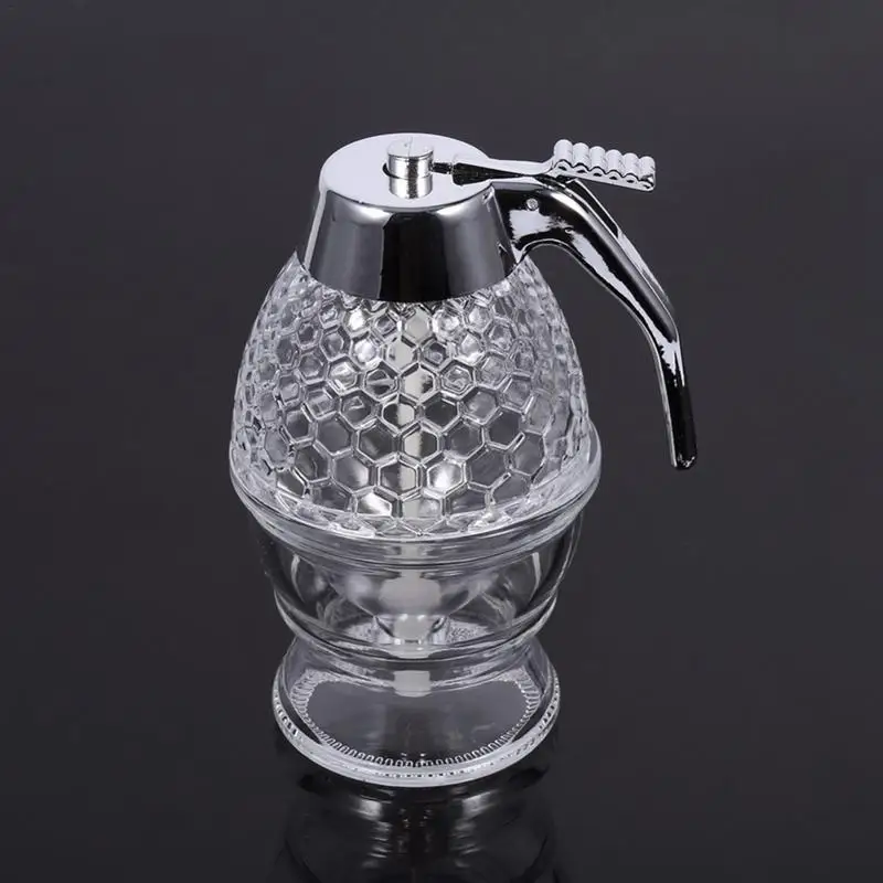 New Acrylic Honey Dispenser Honey Drain Container Pot Anti-drip Beehoney Jar Bee Drip Kettle Cup Kitchen Storage Tool