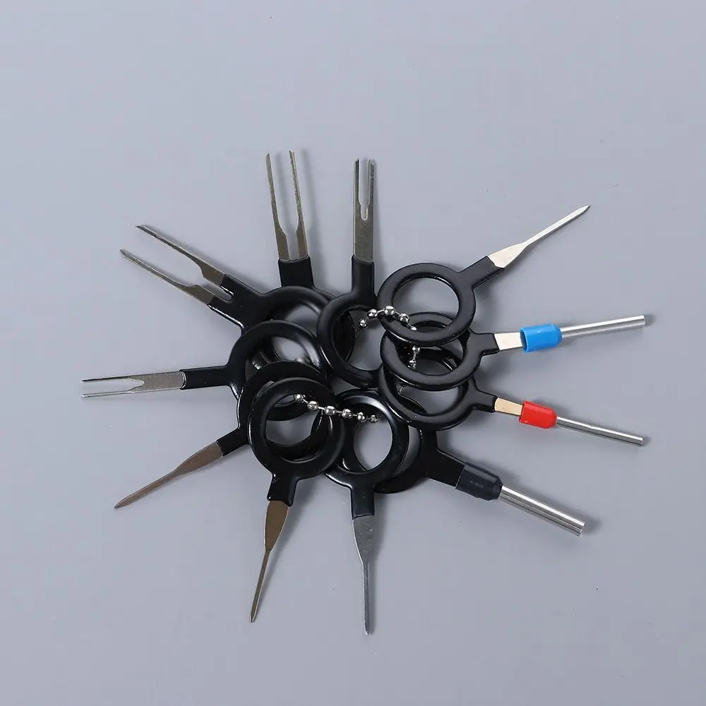 Automotive Plug Terminal Remove Tool Set Key Pin Car Electrical Wire Crimp Connector Extractor Kit Accessories terminal removal kit,car terminal extractor,car repair tool,terminal removal tool,car terminal puller,electrical connector pin removal kit