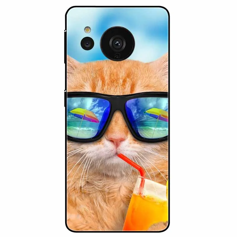 Elegant Black Lion Cats Silicone TPU Protective Case