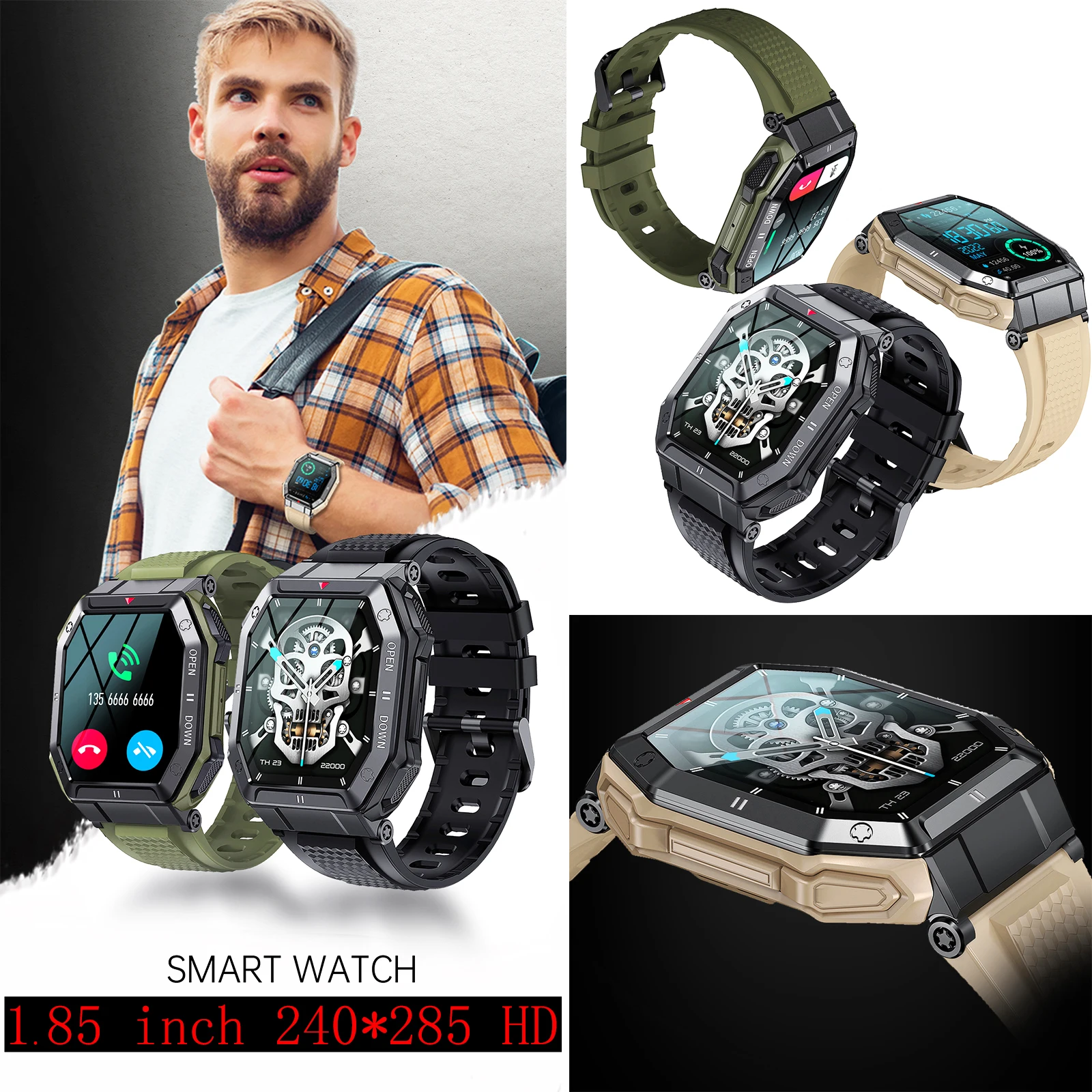 LEMFO Ʈġ ѱ K55 Sports watches 350mah ѱ Ʈġ  ȭ 2023 Ʈġ ѱ  Fitness smartwatch 2023 Ŀ ̾ sma