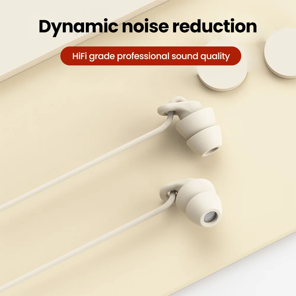 Liquid Silicone Headphones 3.5mm Jack Wired Earphones Handsfree In-Ear Sleep Wired Headset With Mic In-line Control Earbuds 3