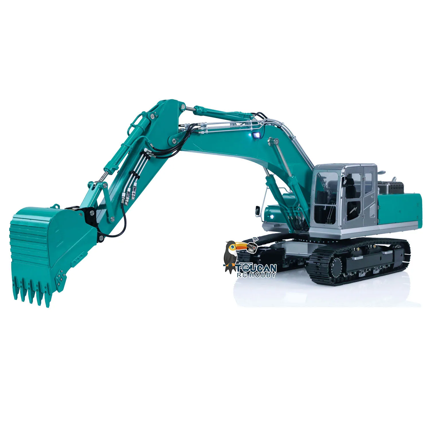 RTR LESU PC360 RC Hydraulic Excavator 1/14 Metal PL18EV Lite Remote Control Digger Model Smoke Unit Lights Sounds Toy THZH1706 3