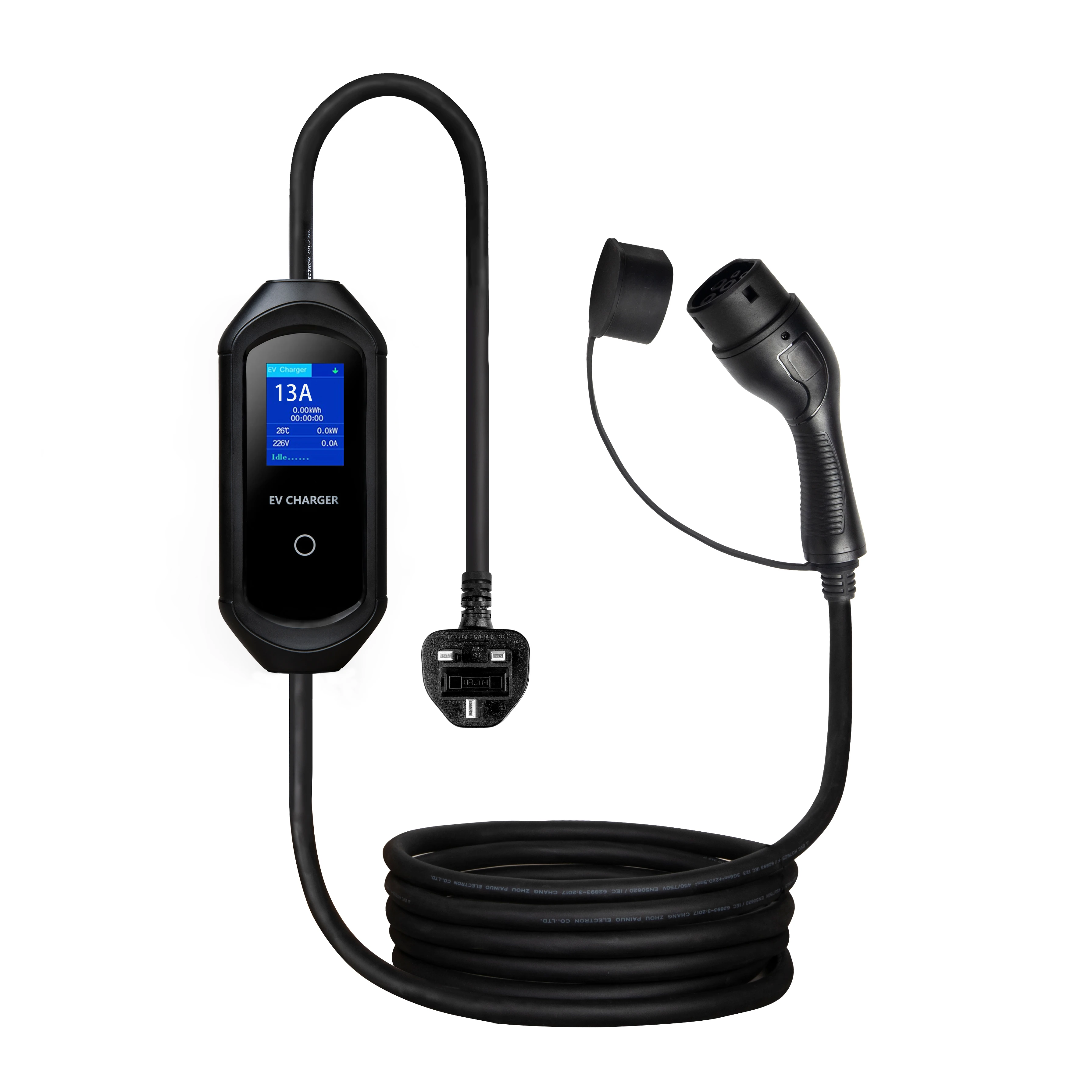 Kinlanao Ev Charger Type1 3.5Kw 16A 5M Evse Cavo Di Ricarica Plug Controller Wallbox Per Auto Elettrica