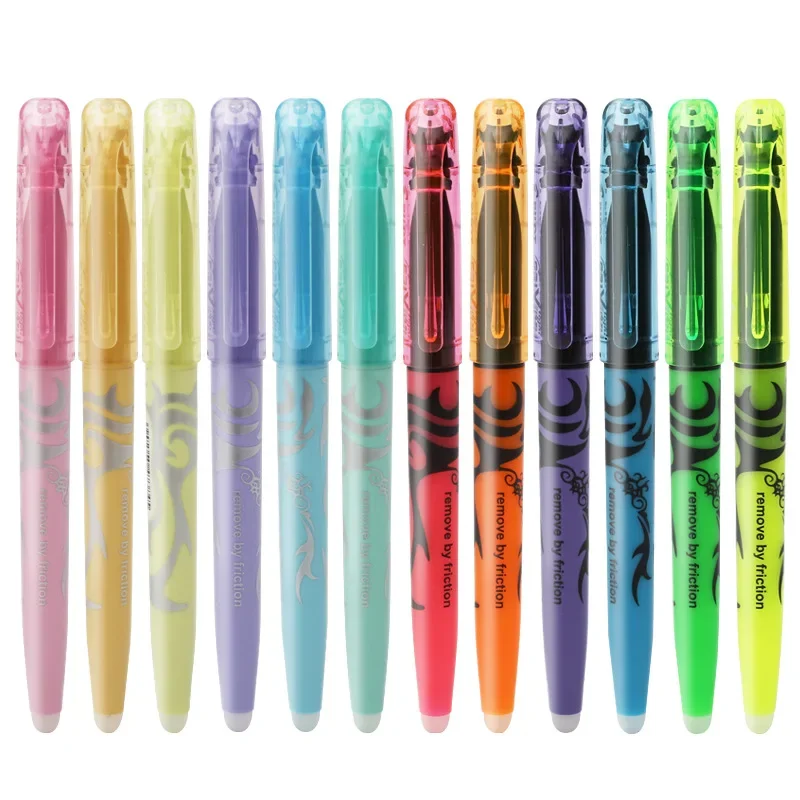 Pastel Erasable Highlighter Pen Set for School and Office Supplies