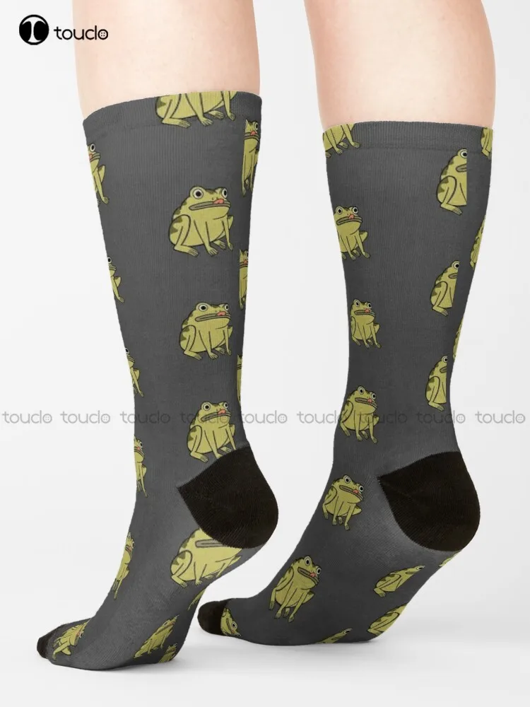 

Frog Derp - Over The Garden Wall Socks Black Socks For Men Cute Pattern Funny Autumn Best Cartoon Harajuku 360° Digital Print