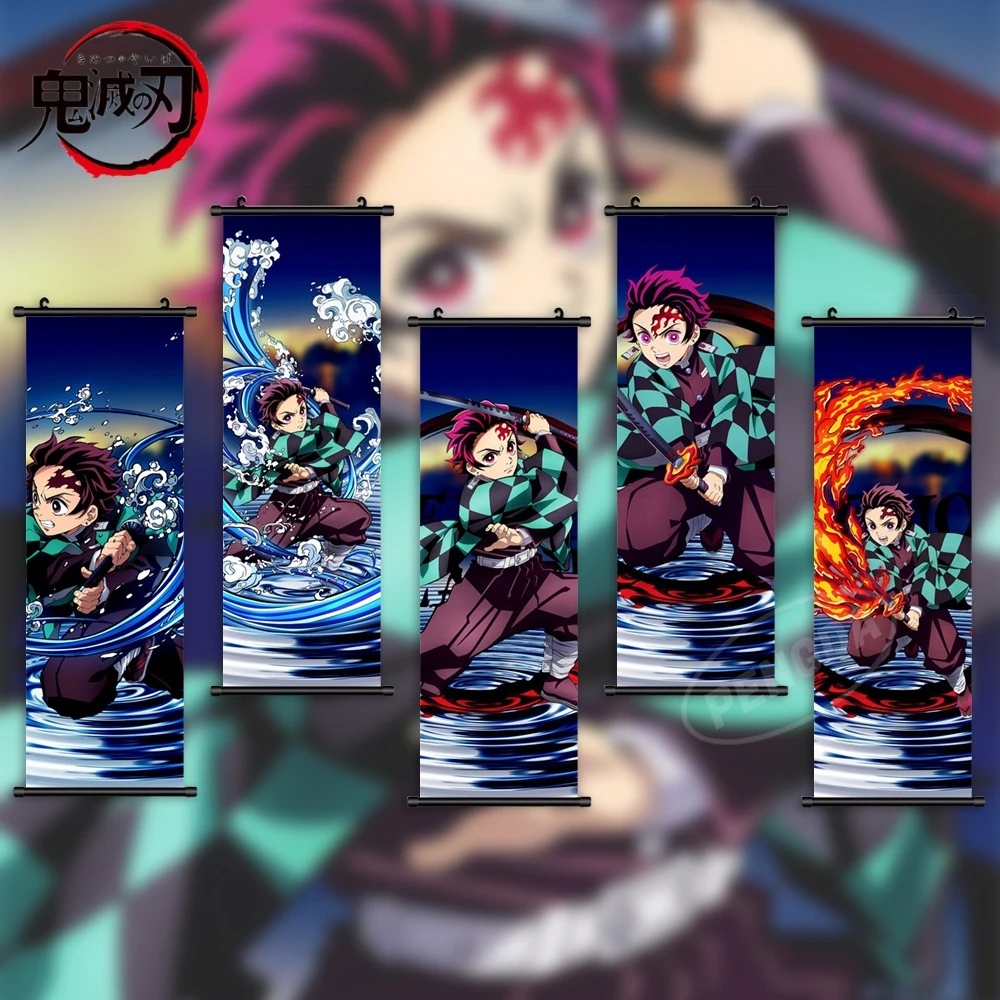 

Demon Slayer Hanging Picture Kamado Nezuko Tanjiro Poster Canvas Selected Gifts Home Background Wall Art Decoration Mural Group